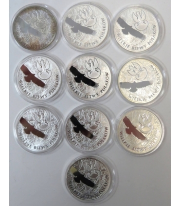 Skarbiec Mennicy -  Wielkie Bitwy Polaków - 10 medali + książeczki