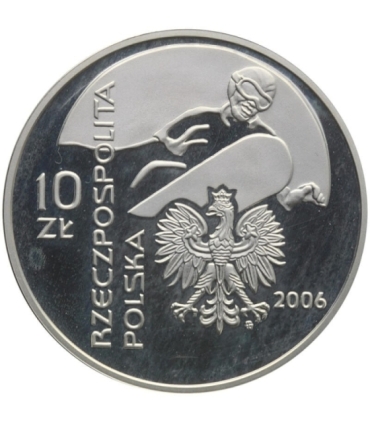 10 zł, Igrzyska Olimpijskie Turyn 2006 - snowboard, patyna