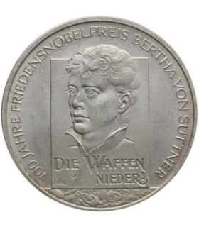 Niemcy 10 euro, 2006, 100 rocznica - Laureatka nagrody Nobla Bertha von Suttner