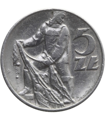 5 zł, Rybak, 1974, stan 2+