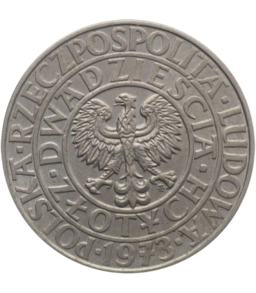 20 złotych kwitnące drzewo 1973 próba, piekna