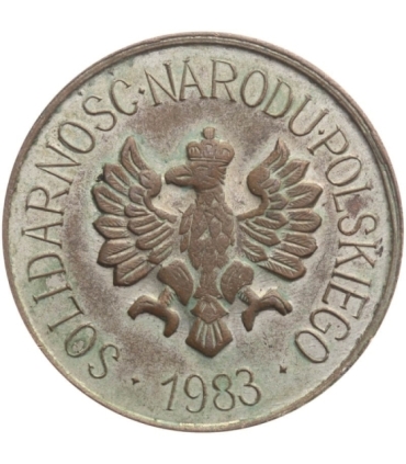 Medal Jan Paweł 2, 1983, II Pielgrzymka, Solidarność narodu polskiego