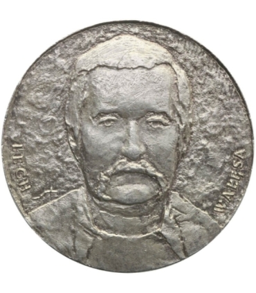 Medal Lech Wałęsa, Solidarność, srebro Ag925, 46,49g