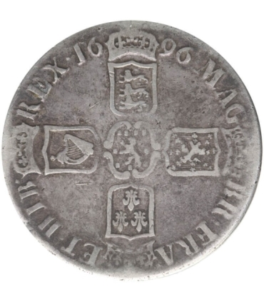 Wielka Brytania 1 korona, 1696, stan 3