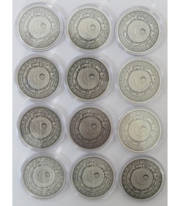 Znaki zodiaku zestaw 12 szt. w etui Mennicy Polskiej, srebro Ag925, certyfikaty