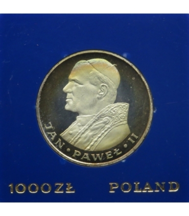 1000 zł Jan Paweł II, PRL 1982, kapsel NBP