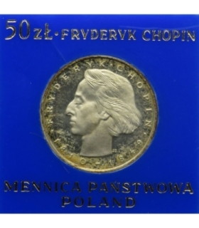 50 zł, Fryderyk Chopin, 1974, Kategoria: numizmatyka / monety PRL