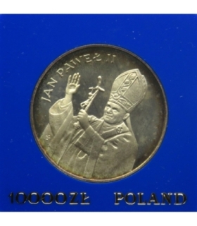 10.000 zł Jan Paweł 2, 1987, kolekcjonerska w kapslu