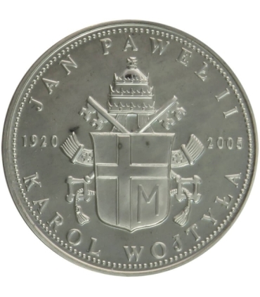 Medal, Jan Paweł II, zamach na Palcu Św. Piotra, srebro