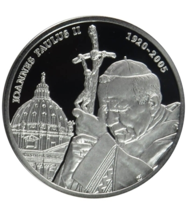 Niue, 1 dolar10 rocznica śmierci Jana Pawła II, Srebro 999, 15g