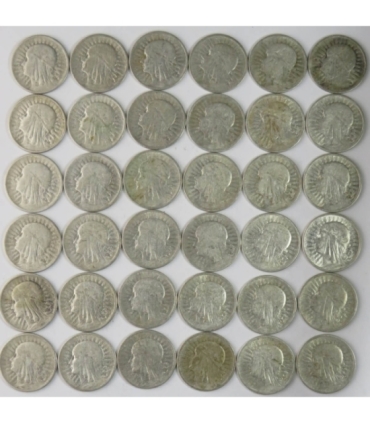 LOT 36 x 2 złote głowa kobiety 1932-1934