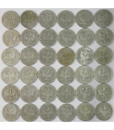 LOT 36 x 2 złote głowa kobiety 1932-1934