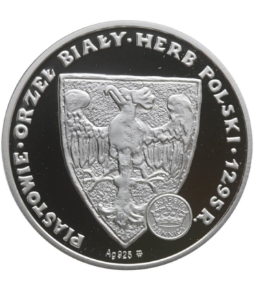 Mieszko I z serii królowie elekcyjni, srebro Ag925, 14,14g