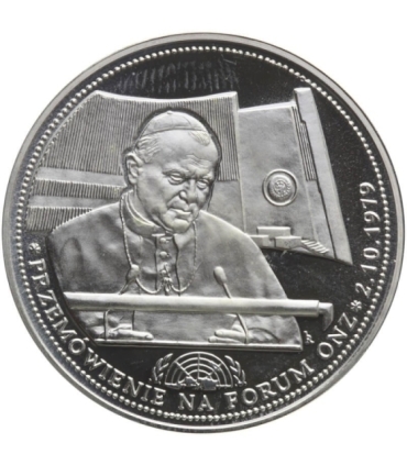 Polska, medal Jan Paweł Przemówienie na forum ONZ, 2005