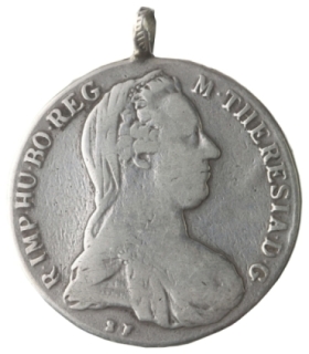 Austria 1 talar, Maria Teresa,1780, z zawieszką