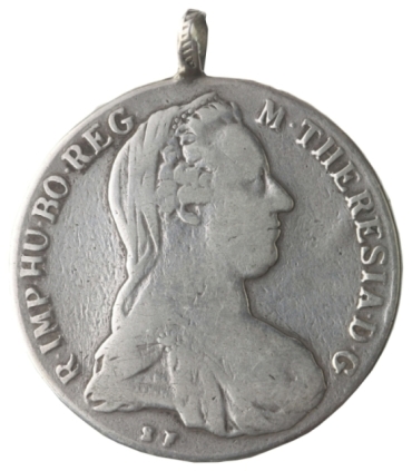 Austria 1 talar, Maria Teresa,1780, z zawieszką