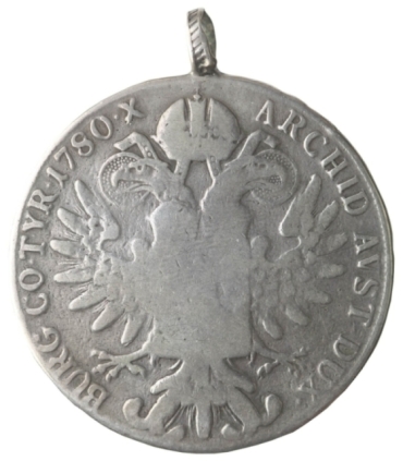 Austria 1 talar, Maria Teresa,1780, z zawieszką