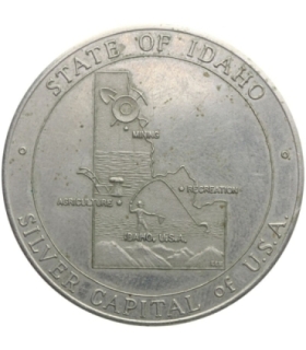 Medal State of Idaho, Silver Capital of USA, 1969