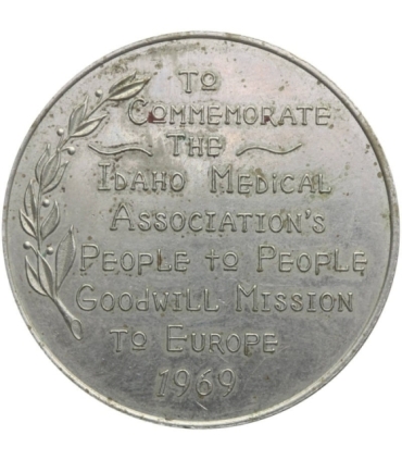 Medal State of Idaho, Silver Capital of USA, 1969