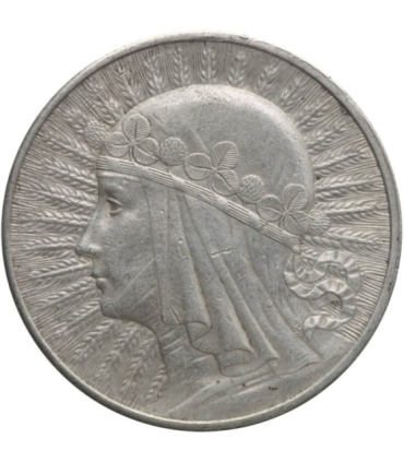 10 złotych Głowa kobiety 1932, stan 2-, ładna