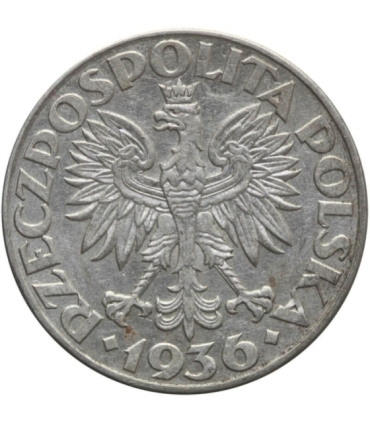 2 zł Żaglowiec 1936, stan 2