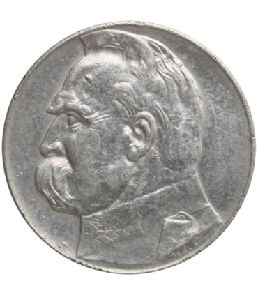 10 zł, Józef Piłsudski, 1938 stan 2-/3+, rzadki rocznik