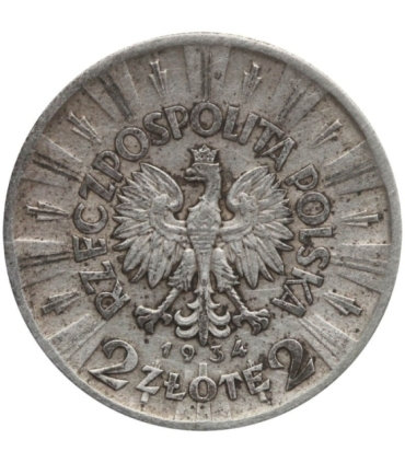 2 zł, Józef Piłsudski, 1934 stan 3