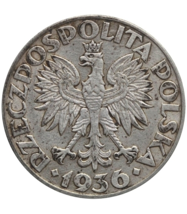 2 zł Żaglowiec 1936, stan 3