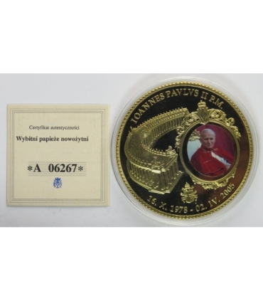 Medal Civitas Vaticana Jan Paweł II, certyfikat