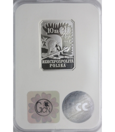 10 zł, Husarz XVII wiek, GCN PR70