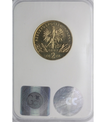 2 zł GN, Żółw błotny, 2002, GCN MS65
