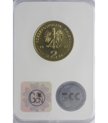 2 zł GN, 200-lecie urodzin Pawła Edmunda Strzeleckiego, GCN MS66