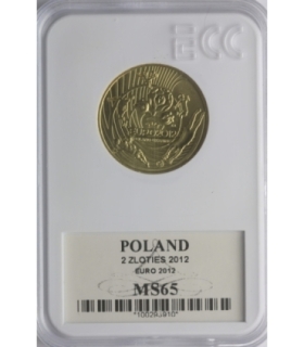 2 zł GN, Mistrzostwa Europy w Piłce Nożnej Polska Ukraina 2012, GCN MS65