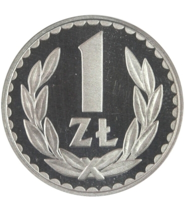1 złoty 1987 lustrzanka, GCN PR65, mennicze