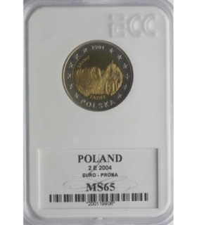 2 euro polskie próba, 2004, GCN MS65