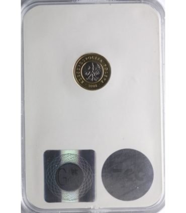 Miniatury Polskich Monet Powszechnego Obiegu 2 zł GCN MS65