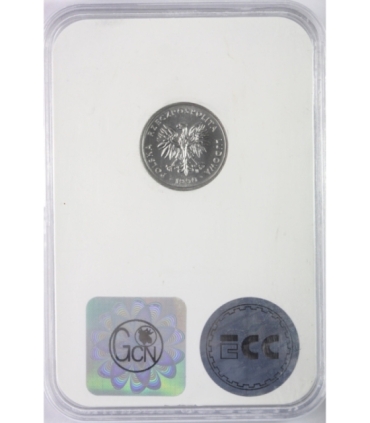 2 złote 1990, GCN MS65 mennicze