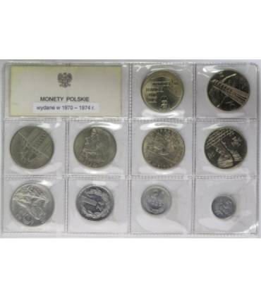 Monety polskie wydane w latach 1970-1974, stany 1/1-