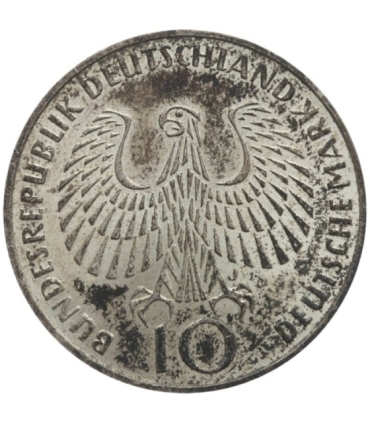 10 marek, 1972 J , Igrzyska Olimpijskie, Monachium - Płomień, srebro