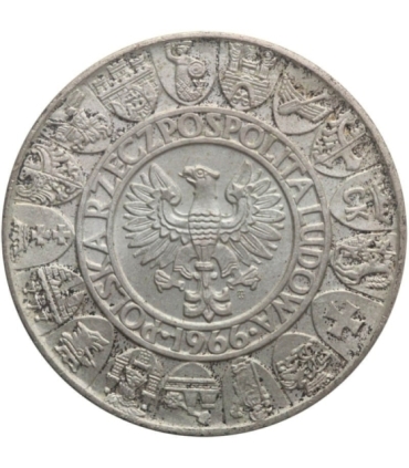 100 zł Mieszko i Dąbrówka 1966 oryginalnym etui banku PeKaO, stan 1