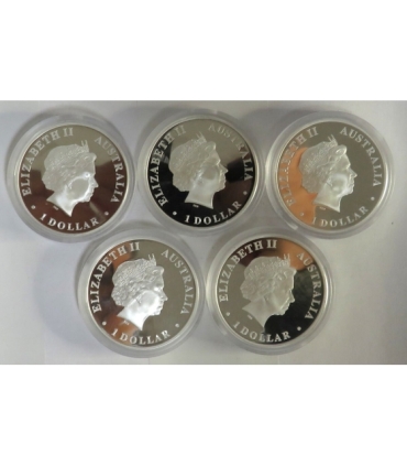 Australia 5 x 1 dolar 2010 Odkryj Australie