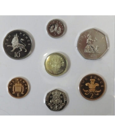 UK, 1992 Zestaw 9 nieobiegowych monet Royal Mint, oryginalne etui