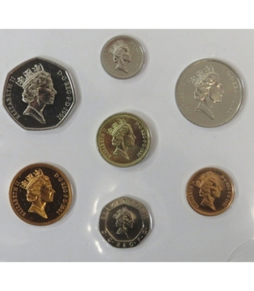 UK, 1992 Zestaw 9 nieobiegowych monet Royal Mint, oryginalne etui