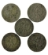 Lot: 5 x 5 złotych Głowa kobiety 1932-1933, stan 3