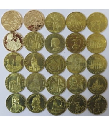 25 numizmatów, zabytki, Tatry, Jan Paweł, inne, Mennica Piętka