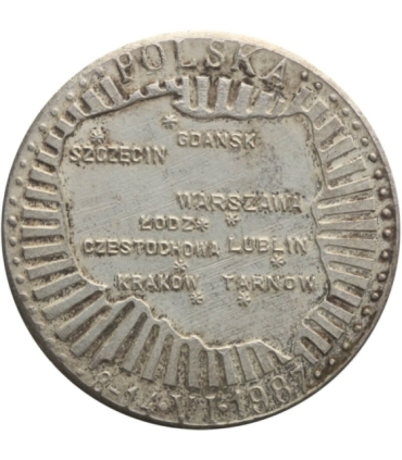 Medal Jan Paweł II - 8-14.VI.1987