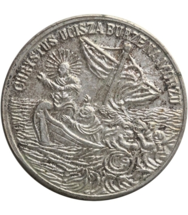 Medal Jan Paweł 2 / Chrystus ucisza burzę na morzu