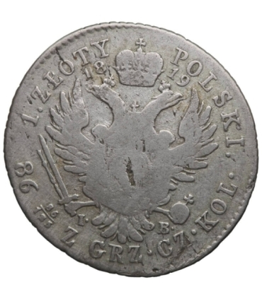 Królestwo Kongresowe, 1 złoty, 1819, stan 4