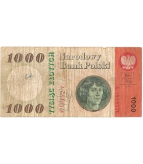 1000 zł 1965, Kopernik, seria A, stan 3-