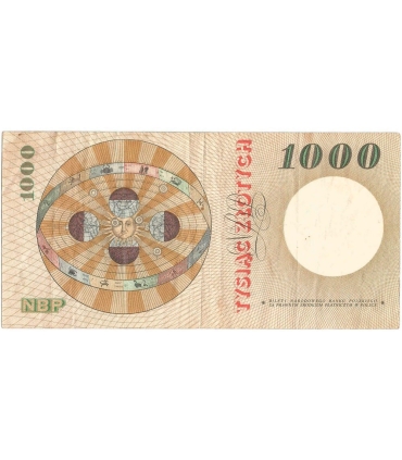 1000 zł 1965, Kopernik, seria A, stan 3/3-
